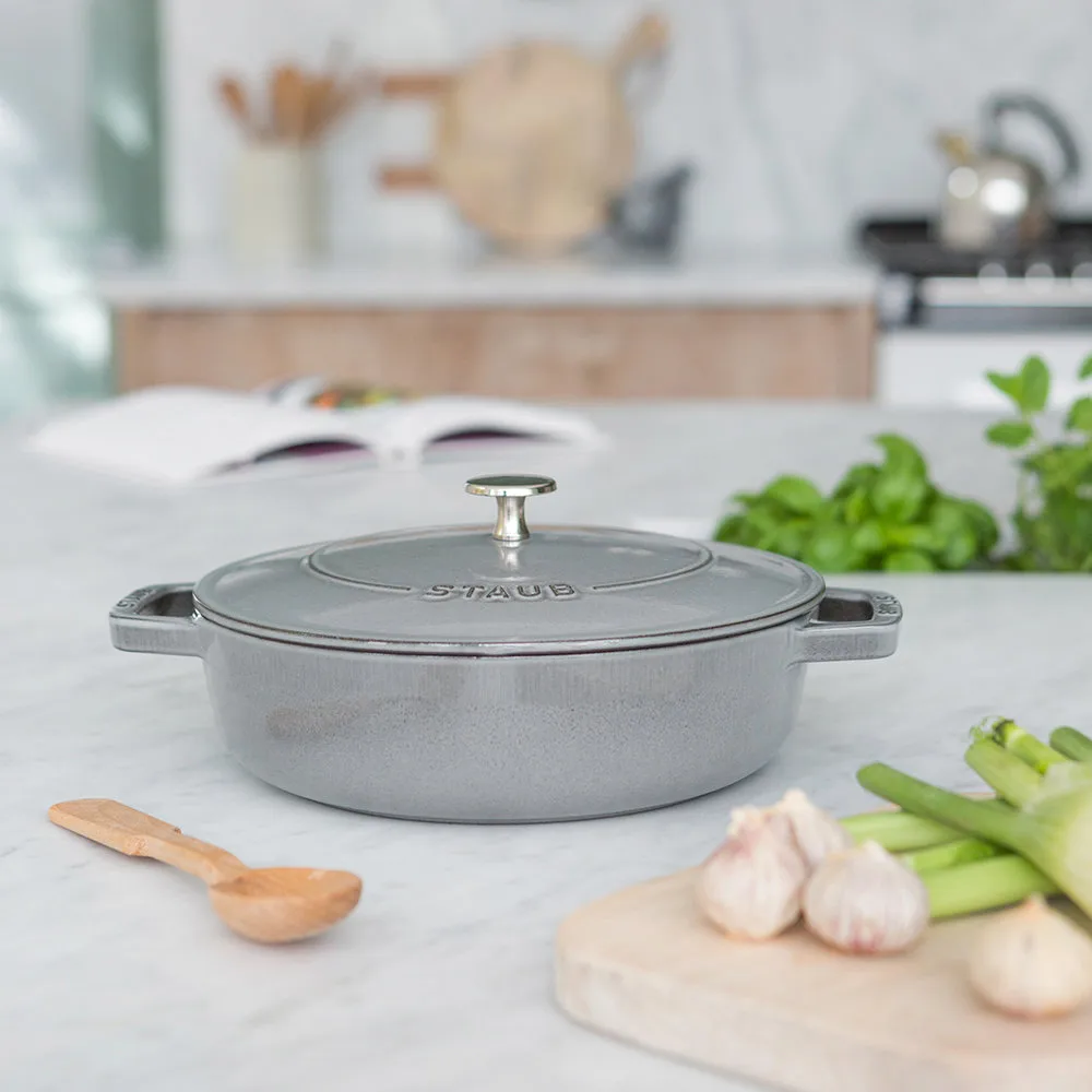 Sauteuse Chistera Ø28 cm 3,7 L, Gris STAUB