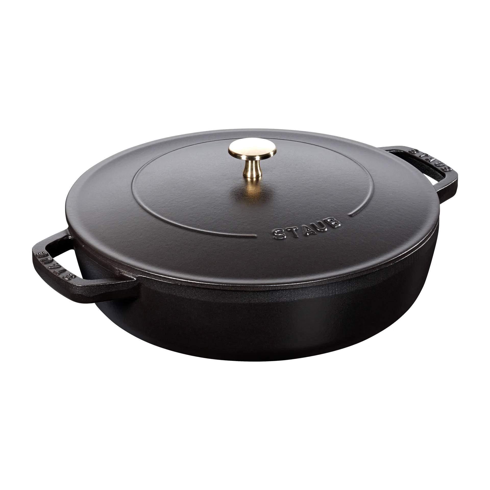 Sauteuse Chistera Ø28 cm 3,7 L, Noir STAUB