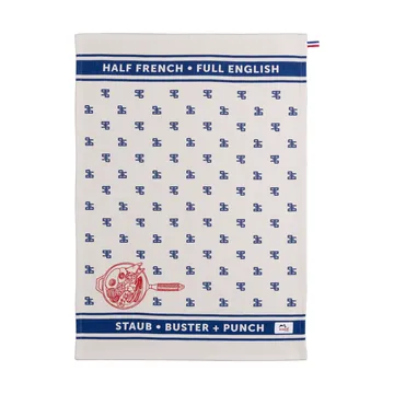 Serviette de cuisine Buster & Punch 70x50 cm - Bleu foncé - STAUB