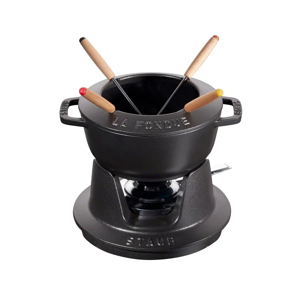 Set à fondue Staub 1,1 l, noir STAUB