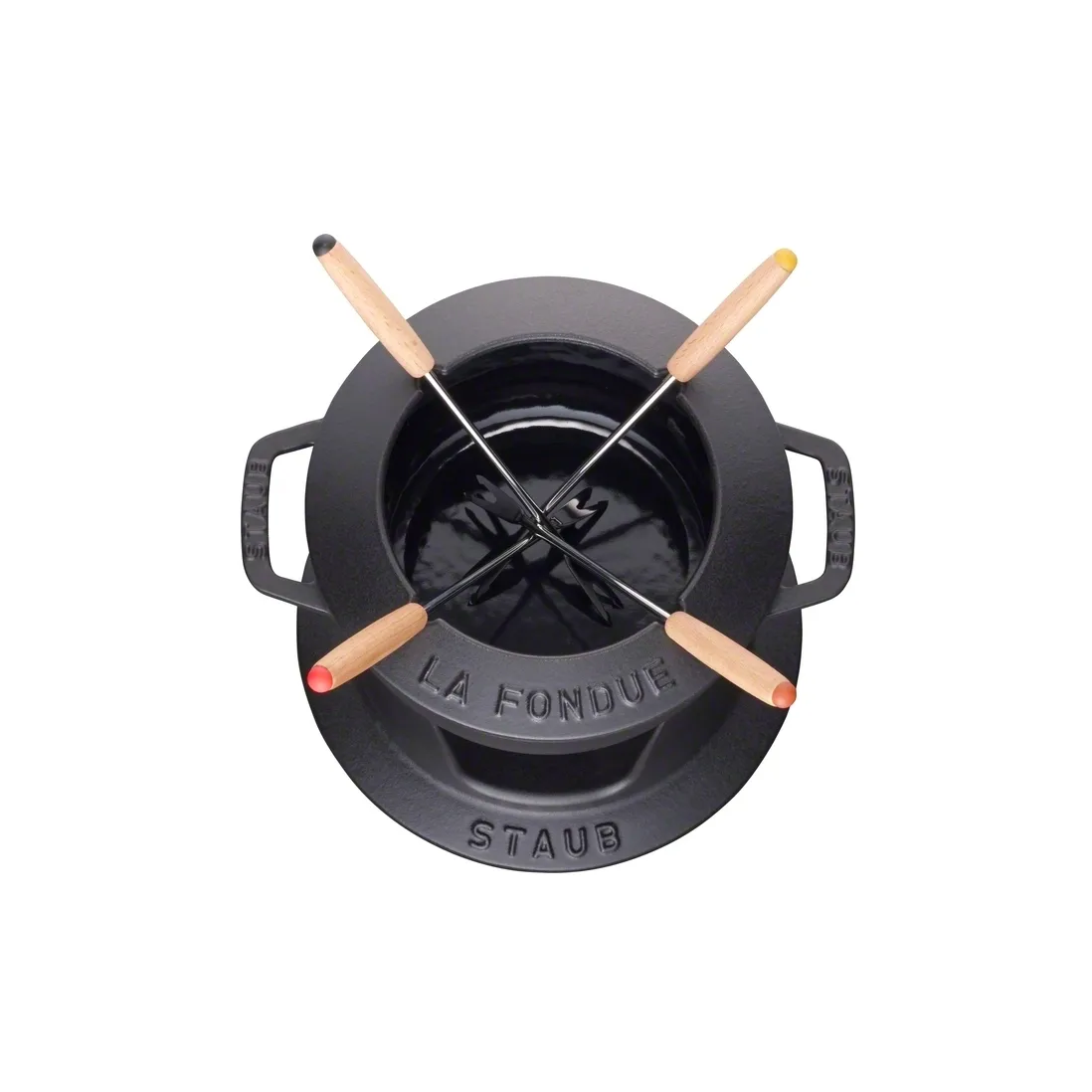 Set à fondue Staub 1,1 l, noir STAUB