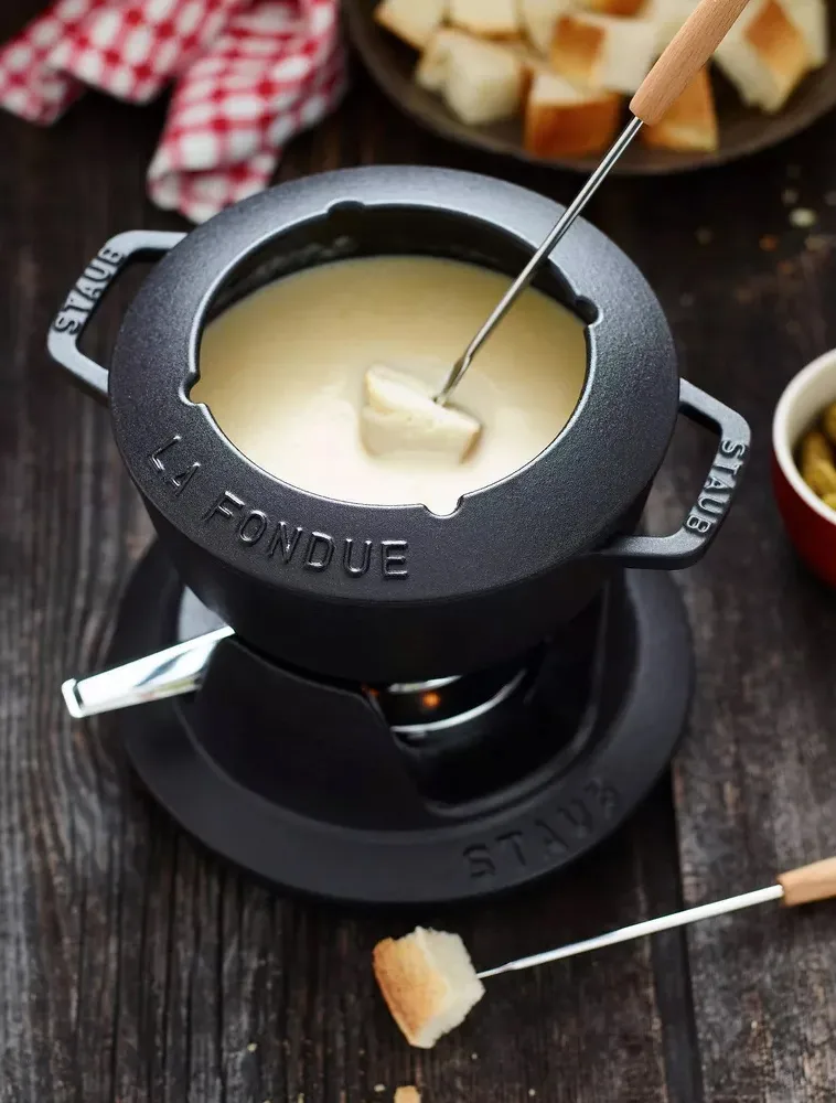 Set à fondue Staub 1,1 l, noir STAUB