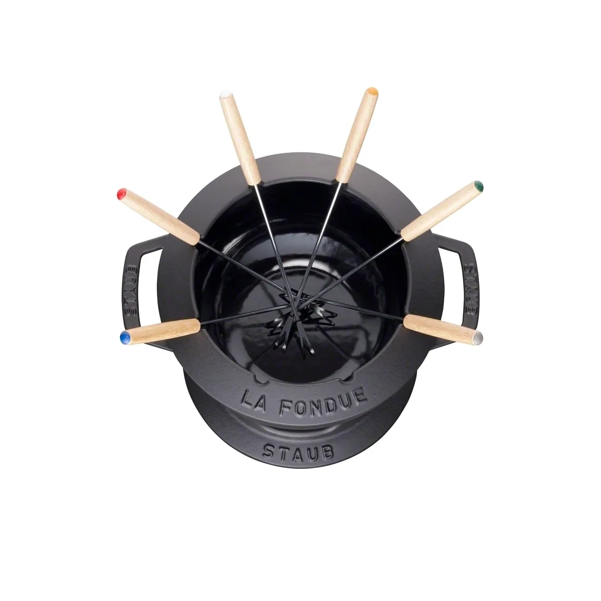 Set à fondue Staub 1,65 l, noir STAUB