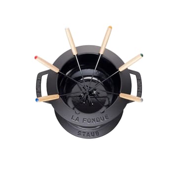 Set à fondue Staub 1,65 l - noir - STAUB