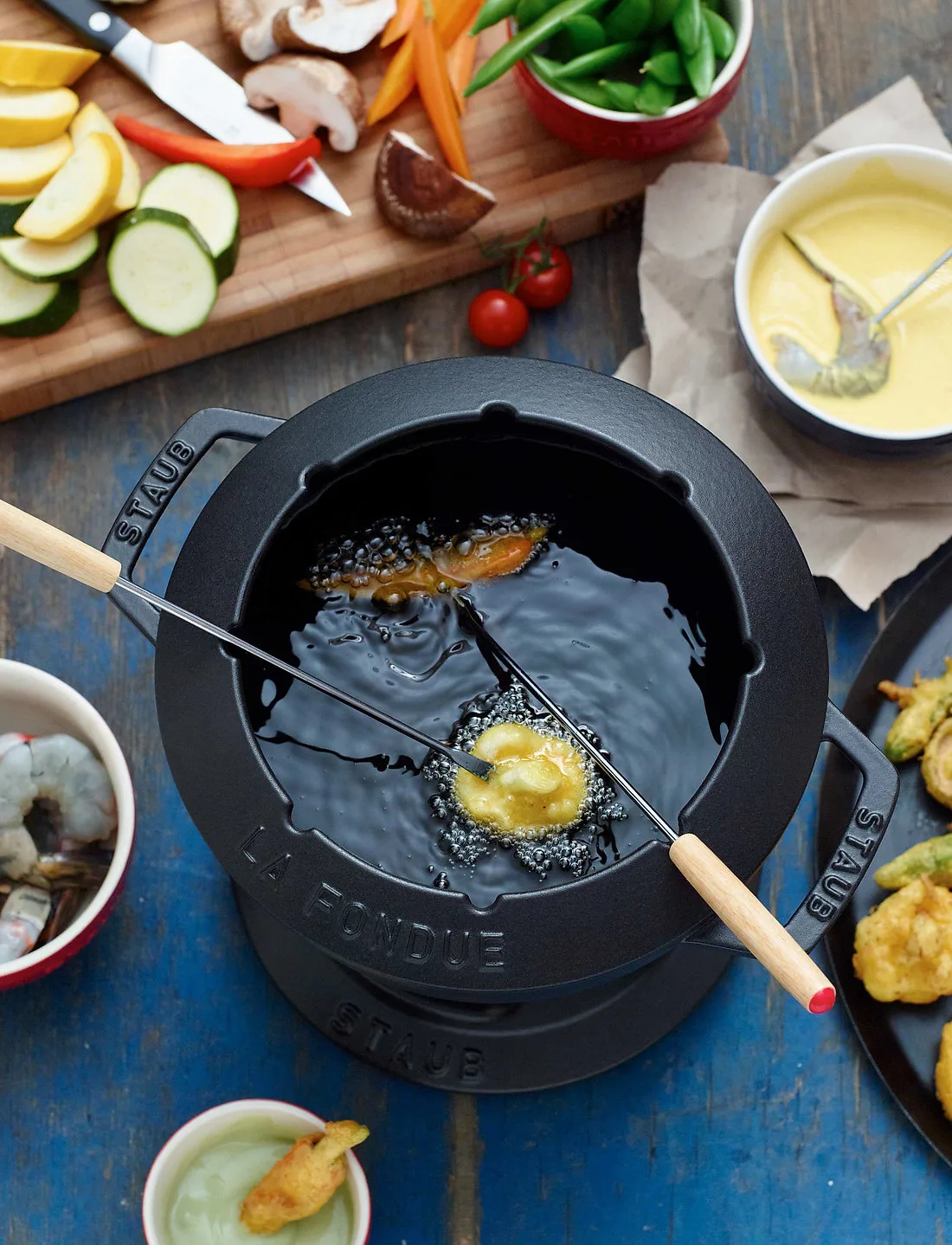 Set à fondue Staub 1,65 l, noir STAUB
