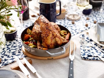 Sous-plat magnétique ovale en hêtre Staub - 15 cm - STAUB