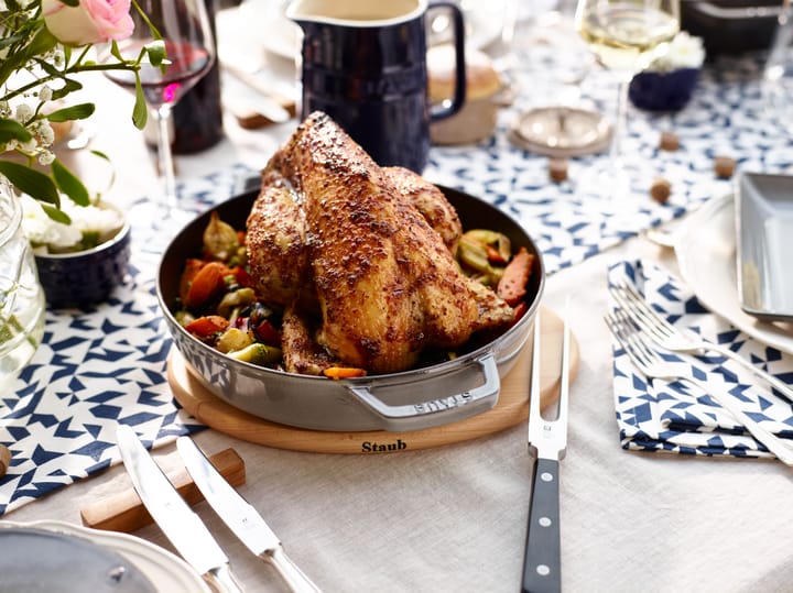 Sous-plat magnétique ovale en hêtre Staub, 15 cm STAUB