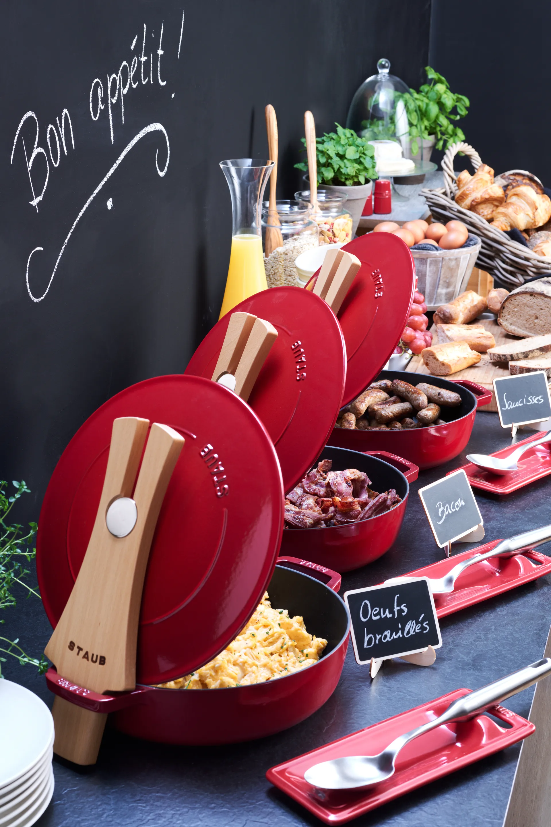 Support pour couvercle en bois Staub, 24 cm STAUB