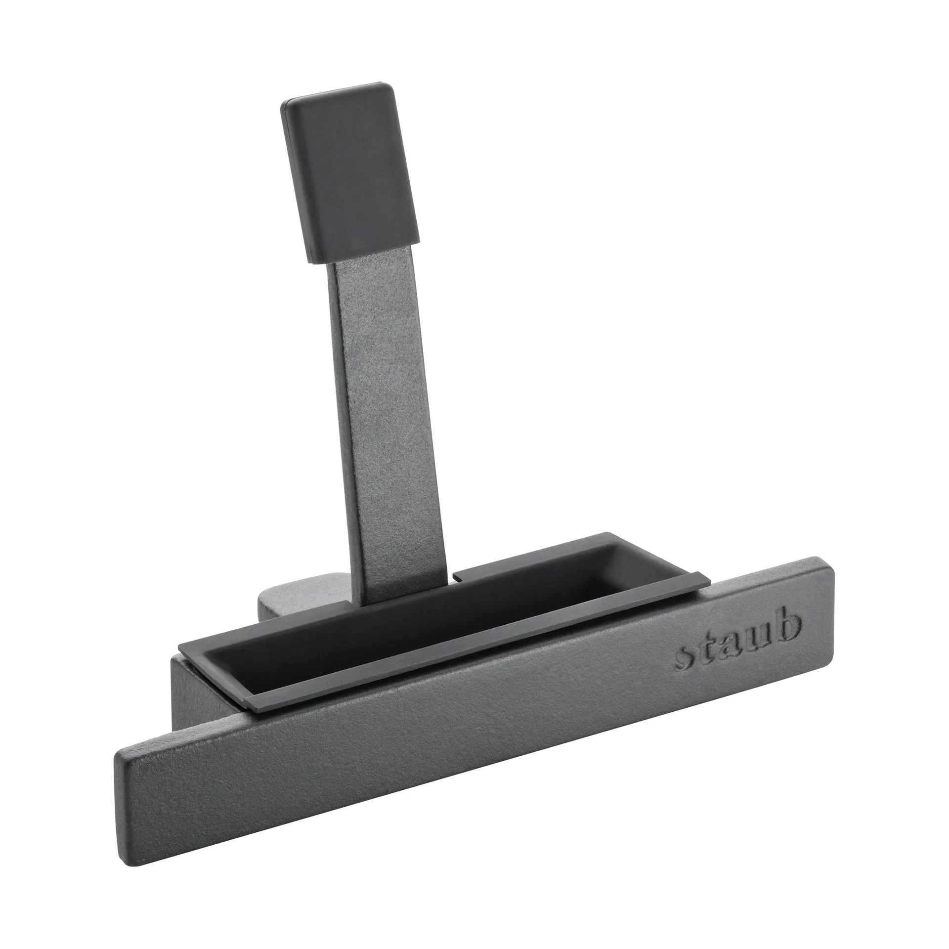 Support pour couvercle en fonte-silicone Staub, Noir STAUB