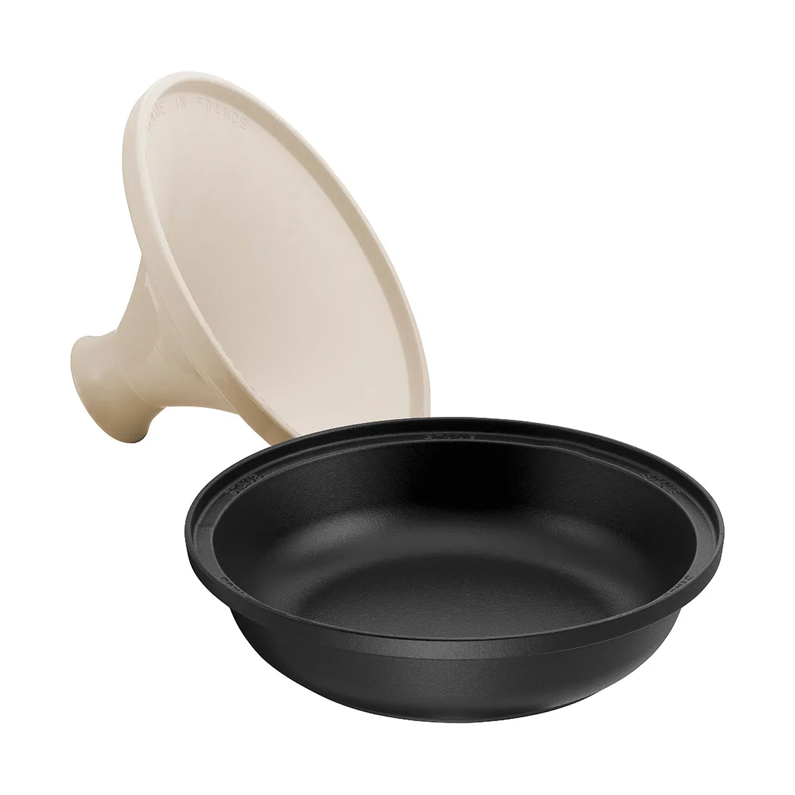Tagine Staub fonte noir-beige, 20 cm STAUB