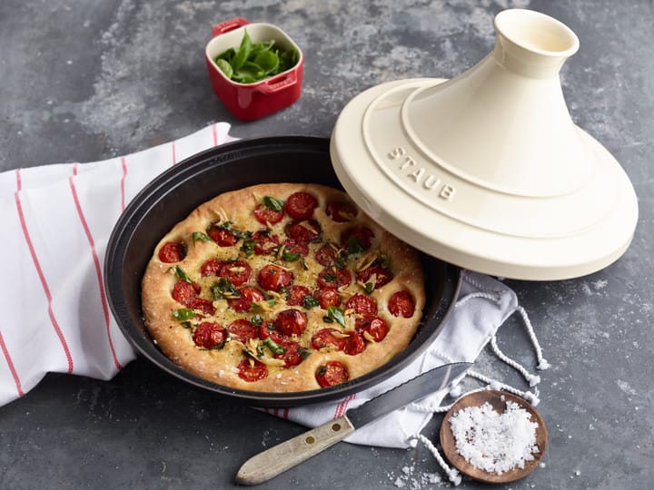 Tagine Staub fonte noir-beige, 28 cm STAUB