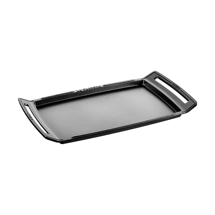 Teppanyaki Staub plaque de cuisson avec poignées 38x25 cm - Noir - STAUB
