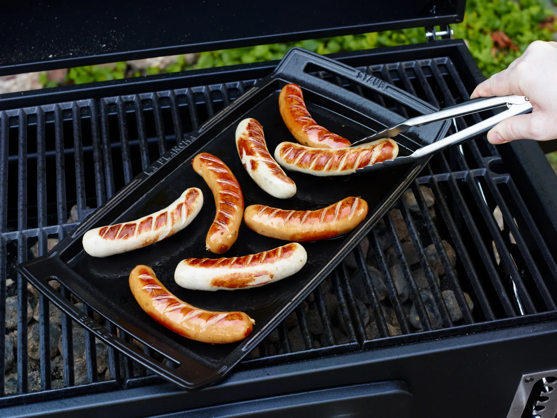 Teppanyaki Staub plaque de cuisson avec poignées 38x25 cm, Noir STAUB