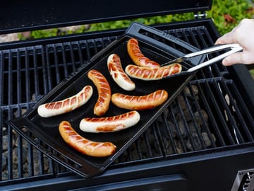 Teppanyaki Staub plaque de cuisson avec poignées 38x25 cm - Noir - STAUB