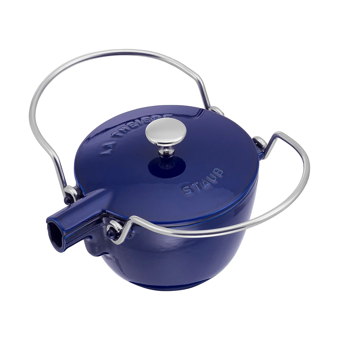 Théière Staub fonte ronde 1,15 L, Bleu foncé STAUB