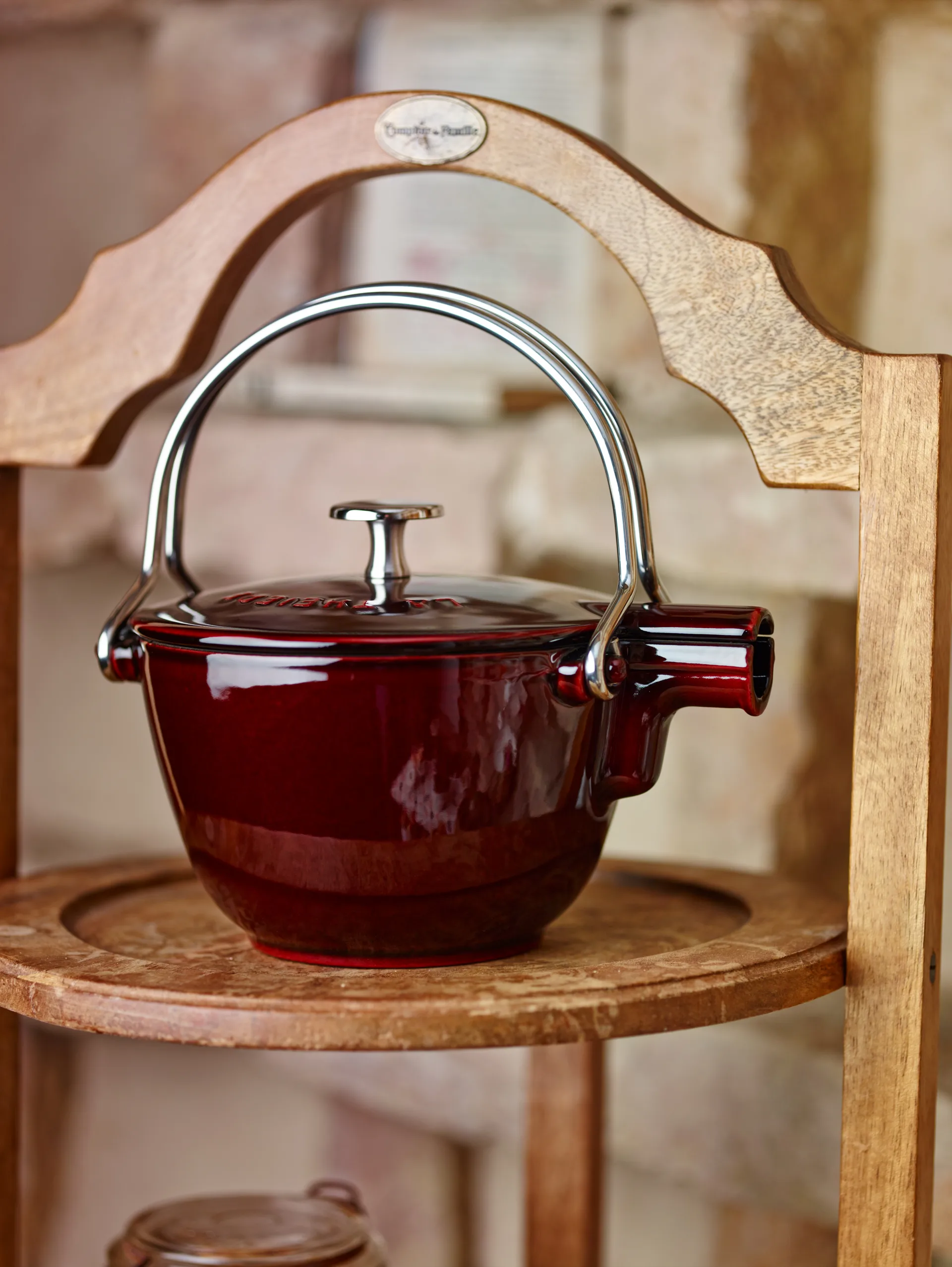 Théière Staub fonte ronde 1,15 L, Rouge grenadine STAUB