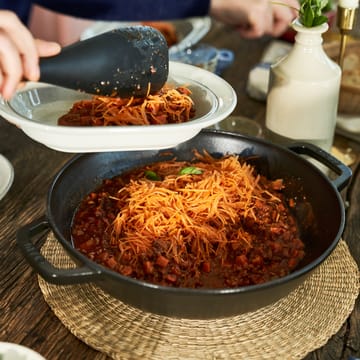 Wok avec couvercle en verre Ø30 cm 4,4 L - Noir - STAUB