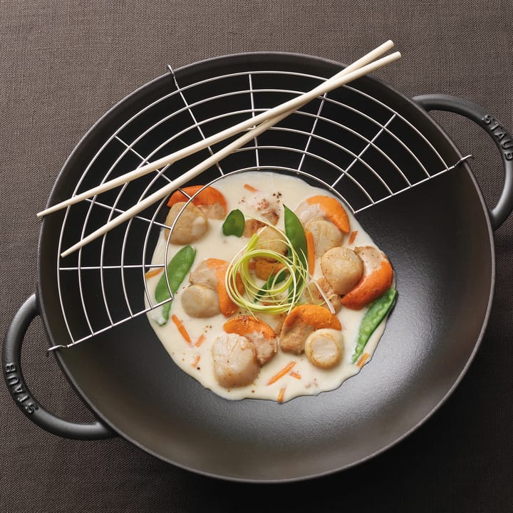 Poêle wok en fonte Ø33,5cm, Je commande !