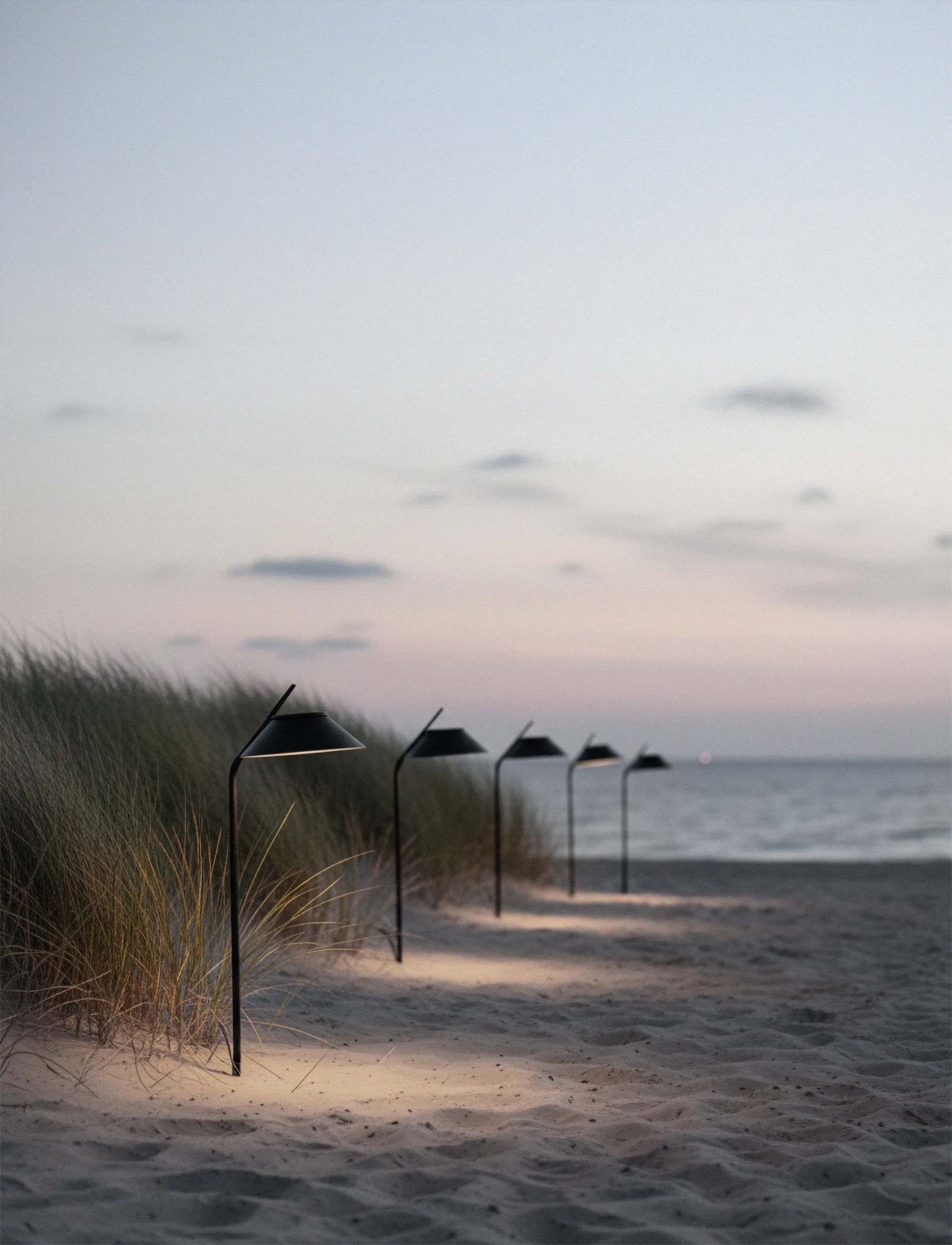 Borne solaire Vinkel avec stativ, Black Stelton