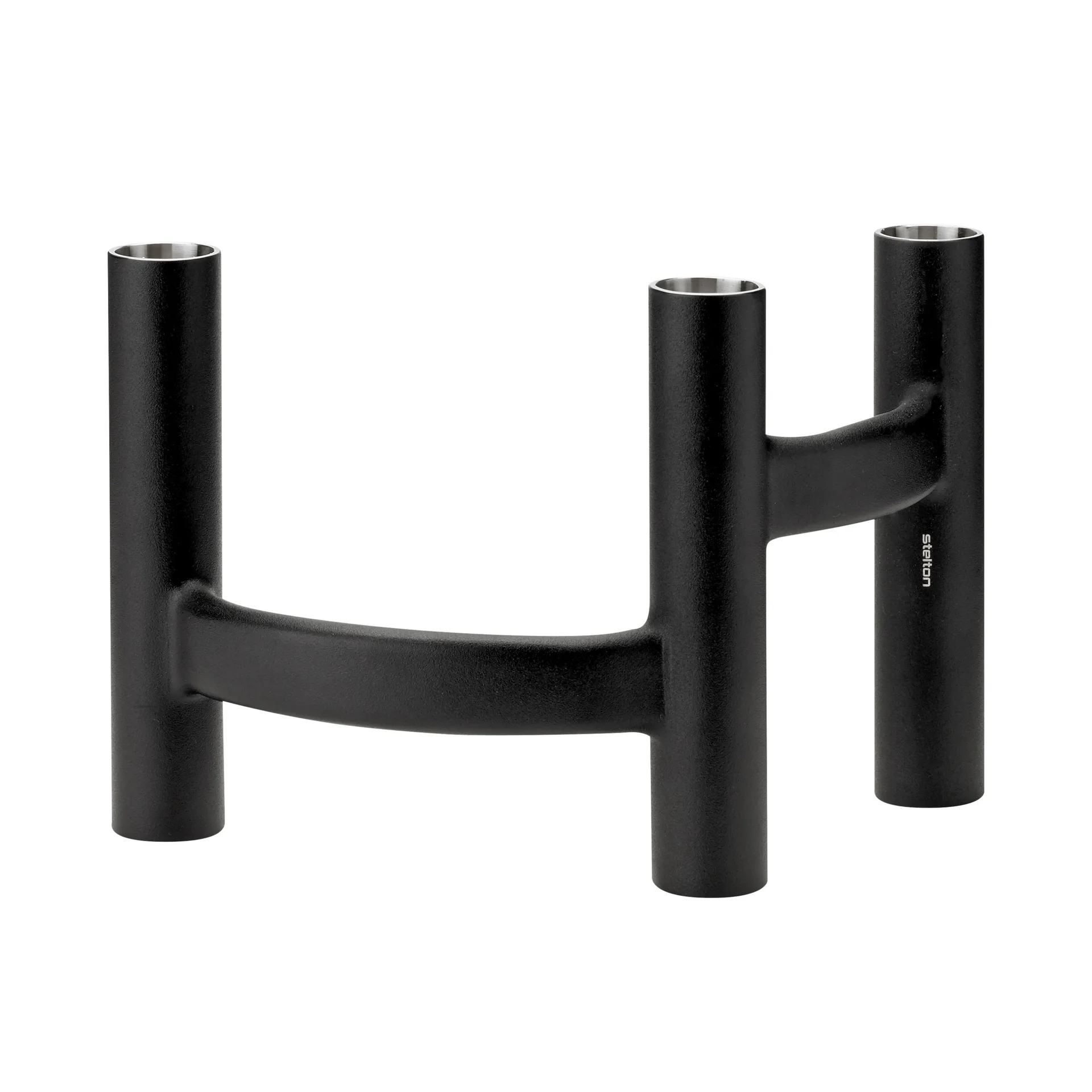 Bougeoir à trois bras Ora, Noir Stelton