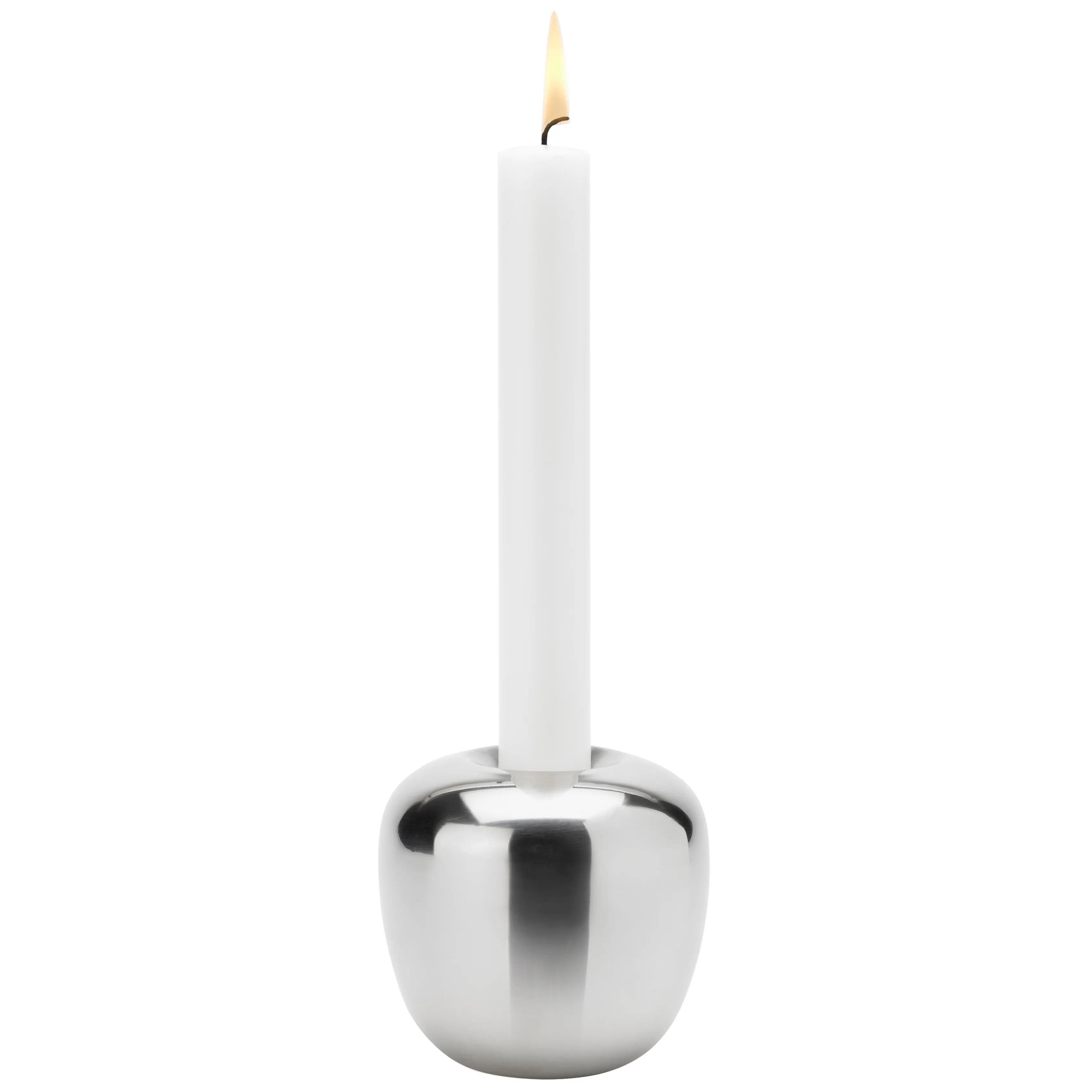 Stelton Bougeoir en Acier Inoxydable sans Bougie, Hauteur 8