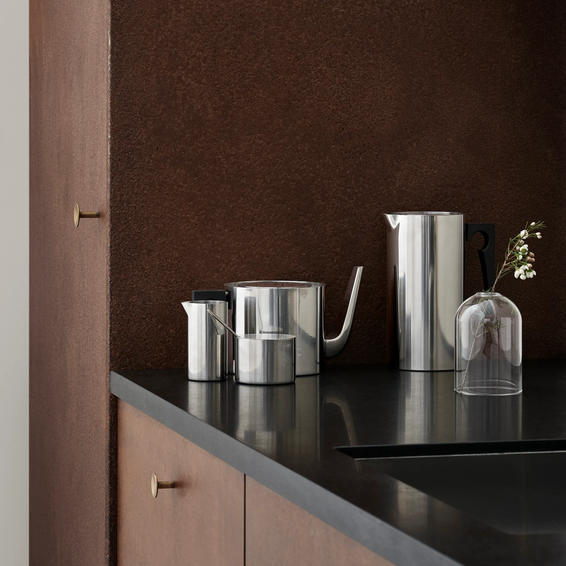 Cafetière à piston AJ cylinda-line 1 l, acier inoxydable Stelton