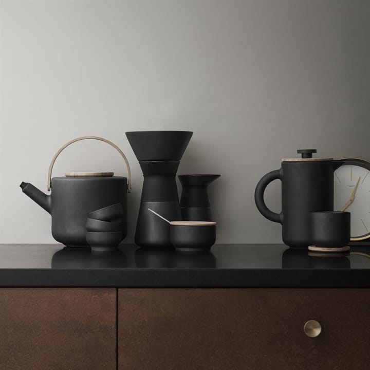 Cafetière à piston Theo, Noir Stelton