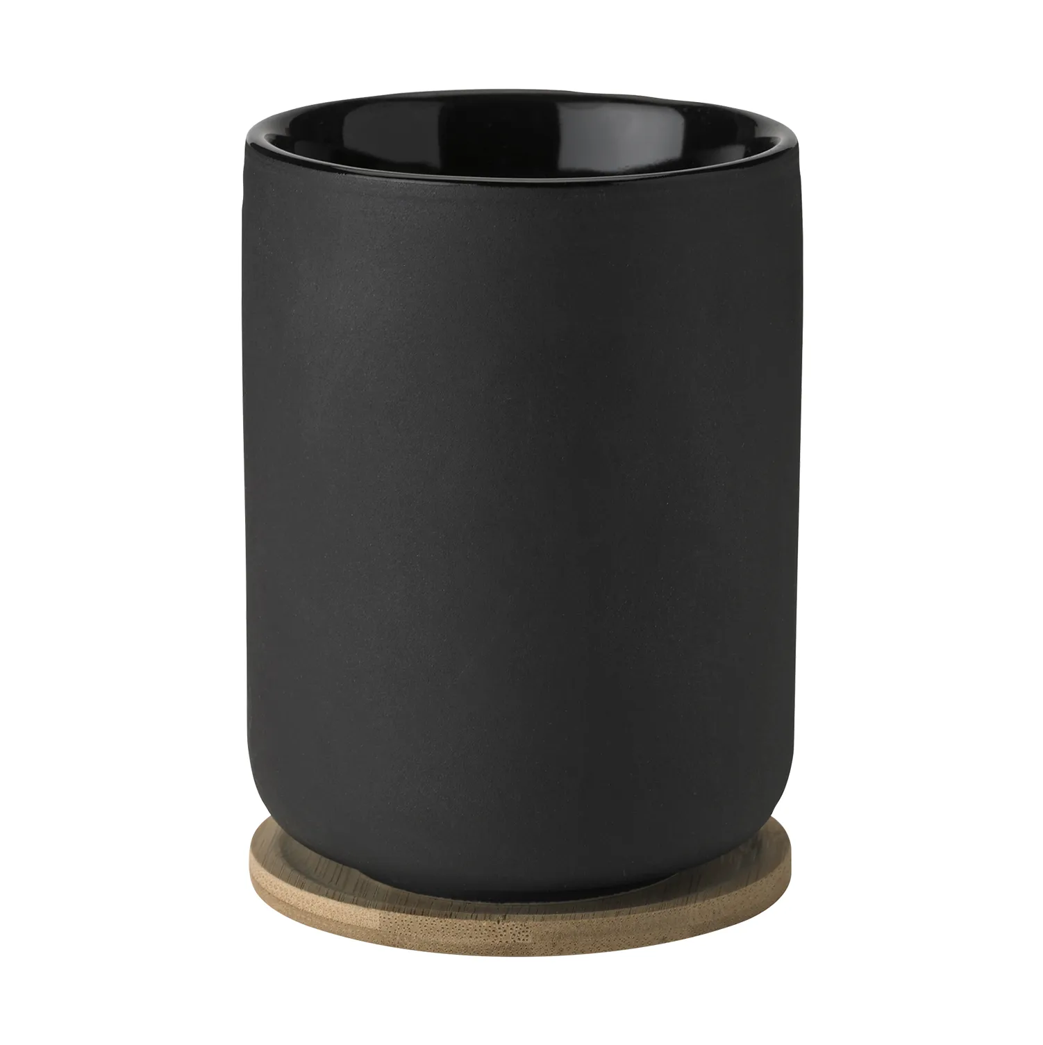 Gobelet isotherme Theo avec sous-verre 25 cl, Noir Stelton