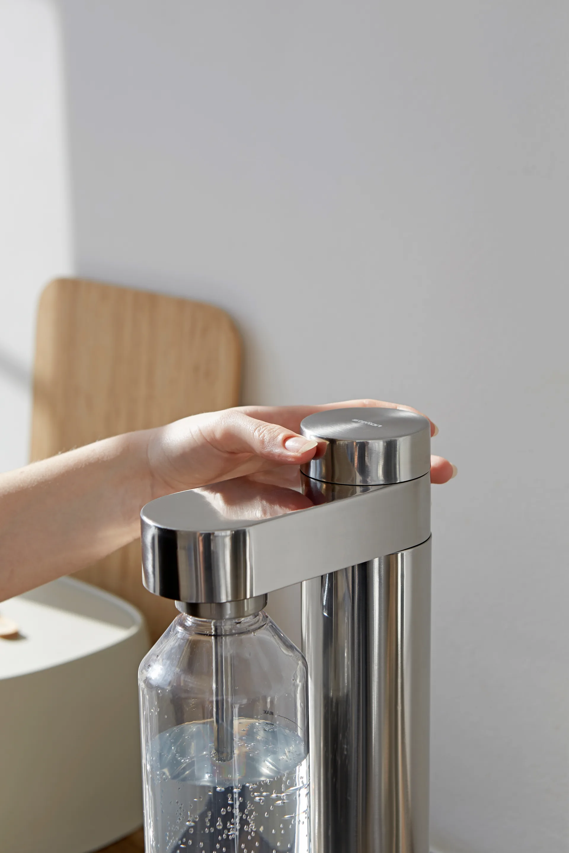 Machine à eau gazeuse Brus, Steel Stelton