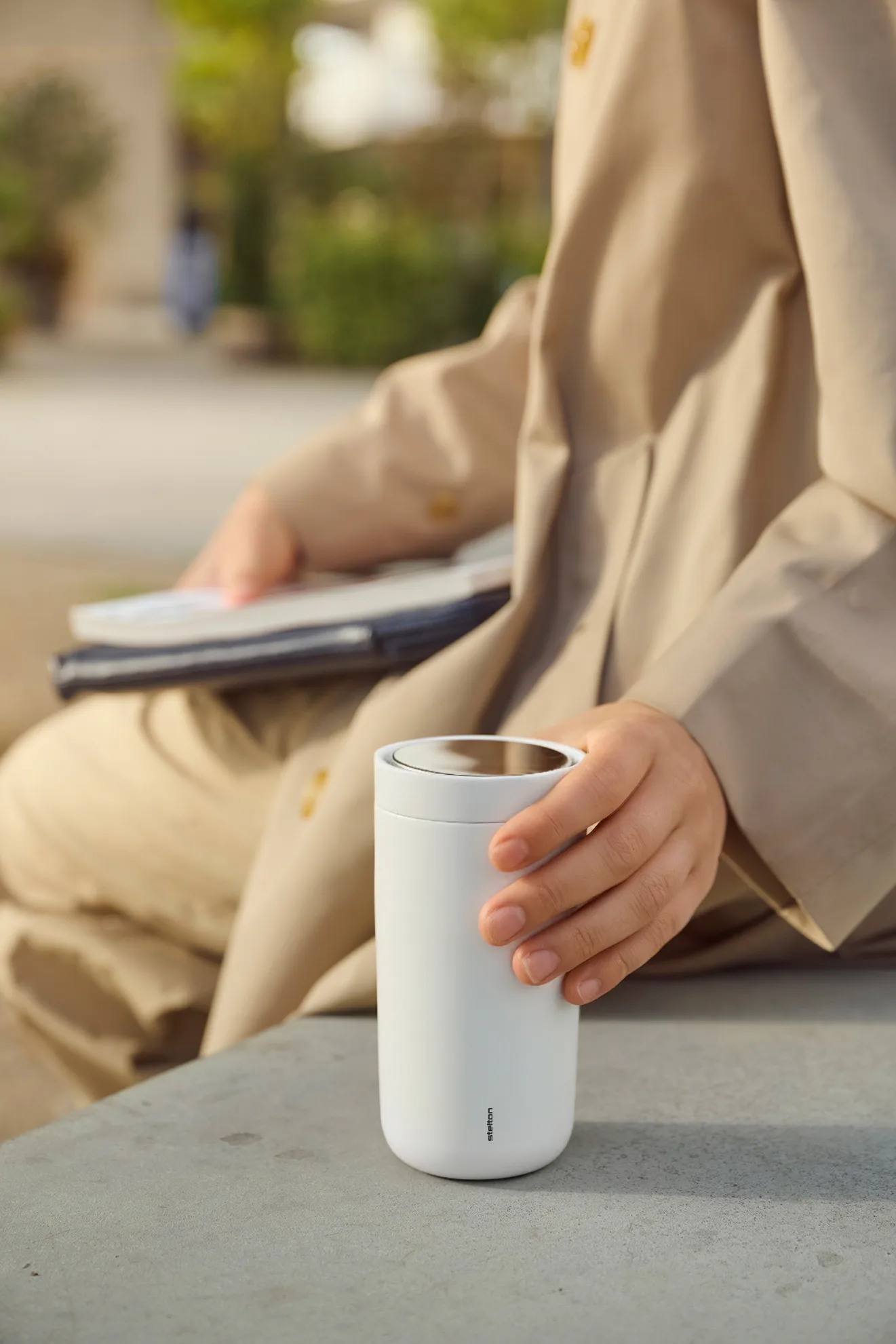 Mug isotherme To Go Click 0,2 l, Soft chalk Stelton