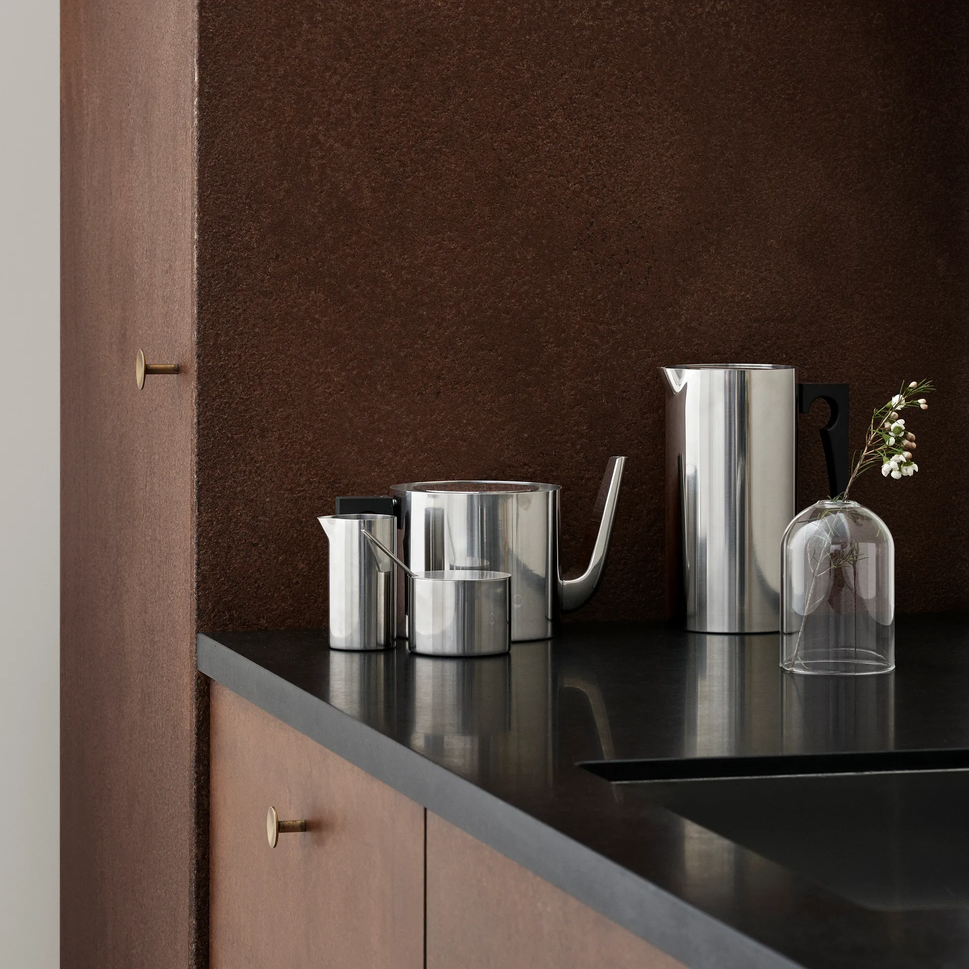 Pichet à crème AJ cylinda-line 15 cl, acier inoxydable Stelton