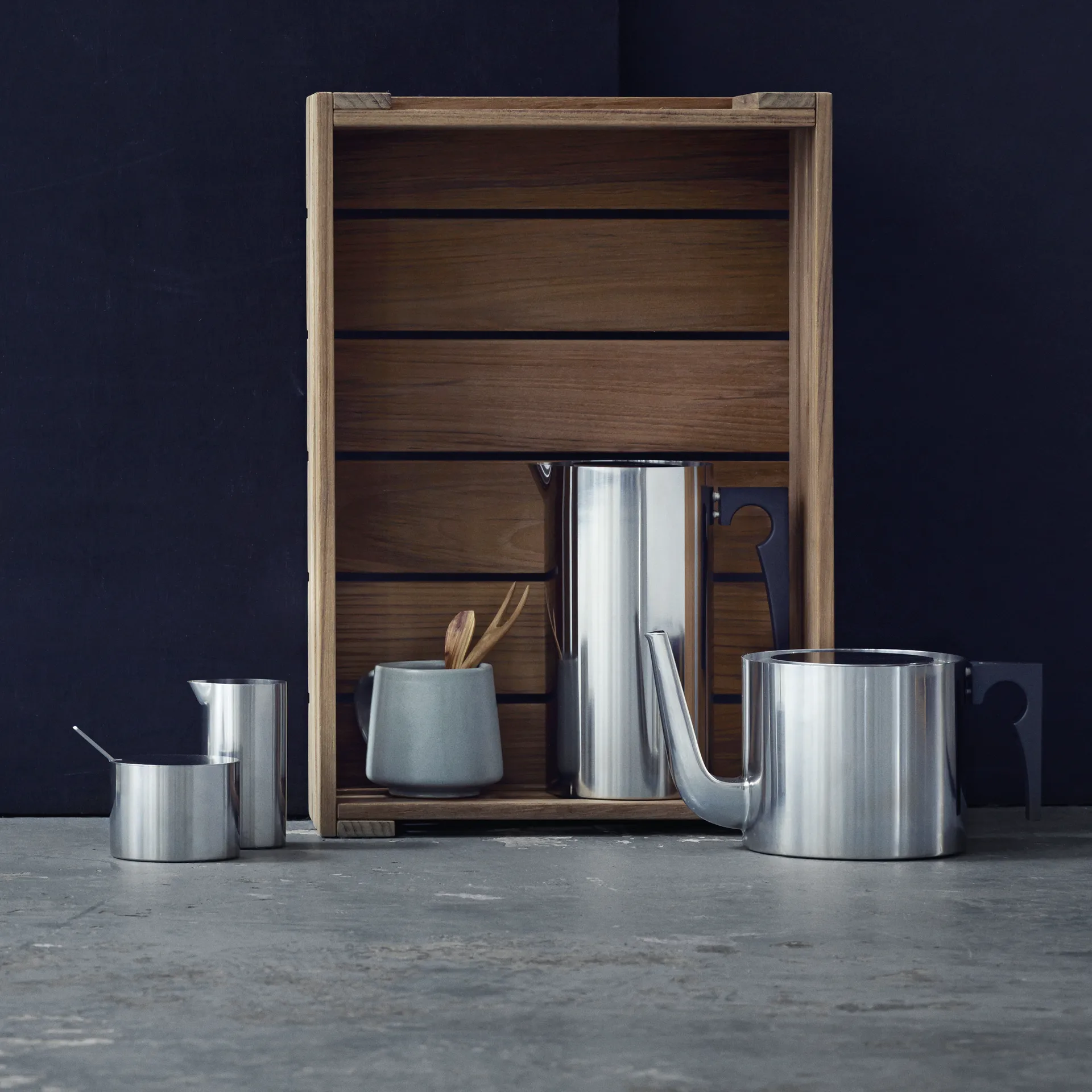 Pichet à crème AJ cylinda-line 15 cl, acier inoxydable Stelton