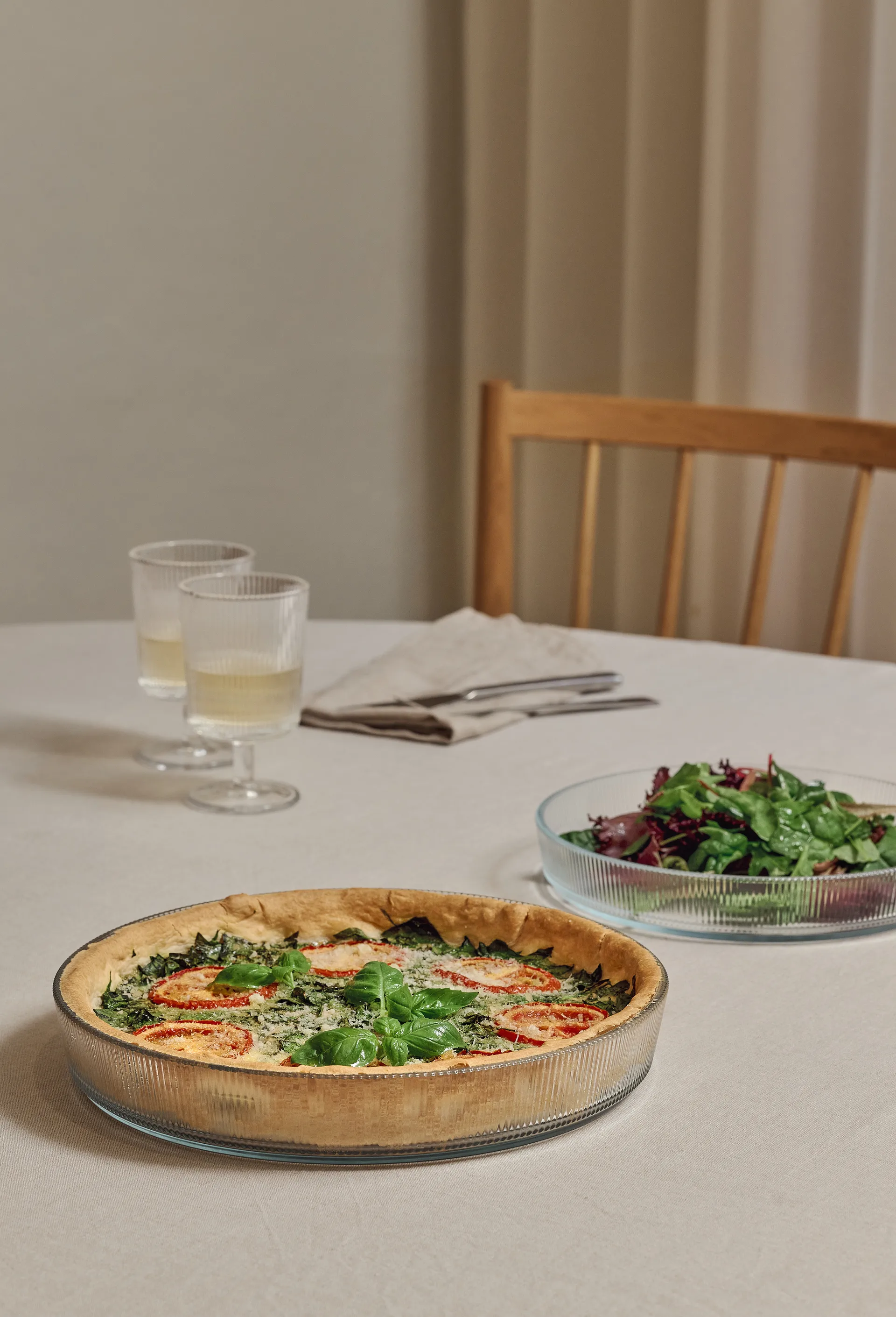 Plat allant au four Pilastro transparent, Ø28 cm Stelton