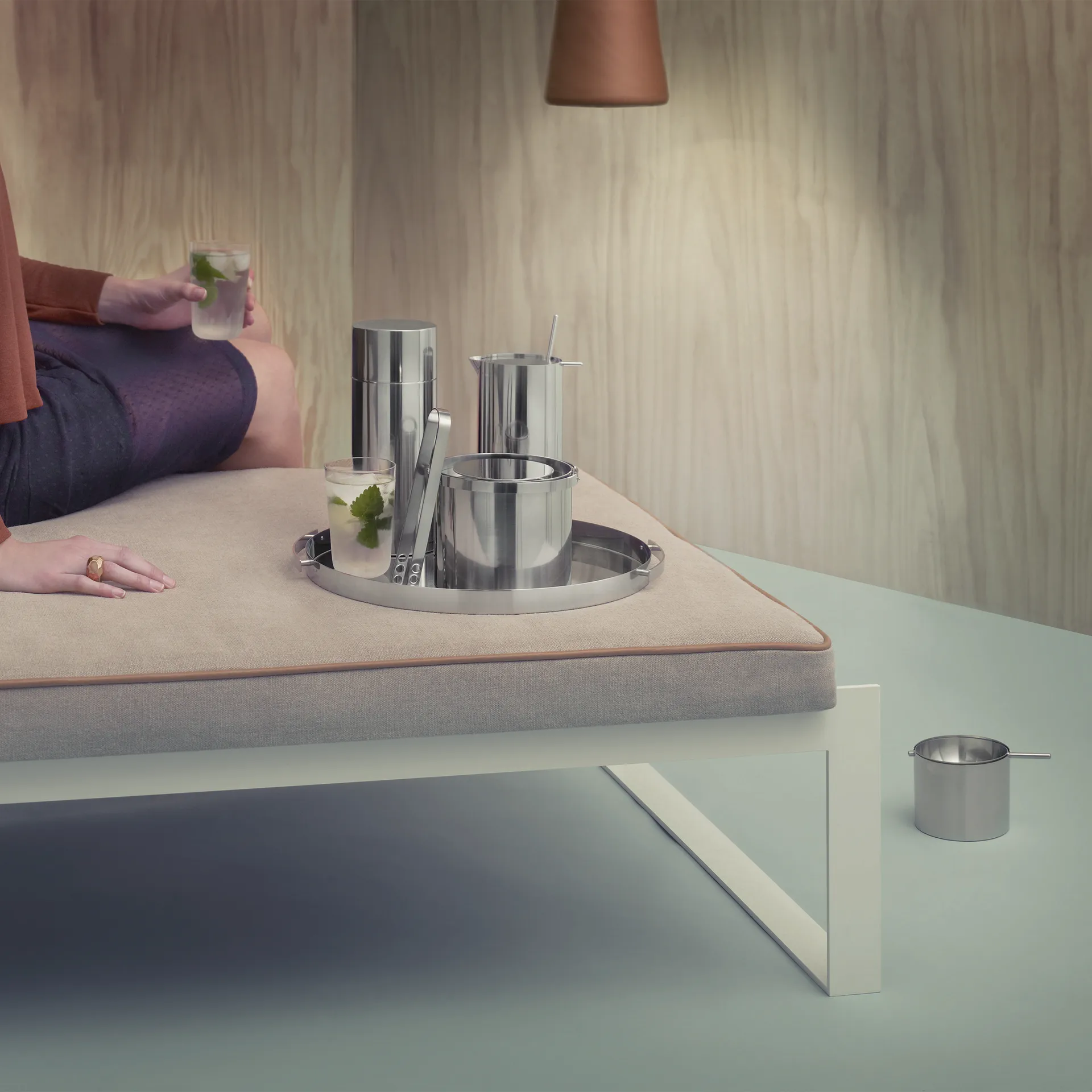 Shaker à cocktail AJ cylinda-line 0,75 l, Acier inoxydable Stelton