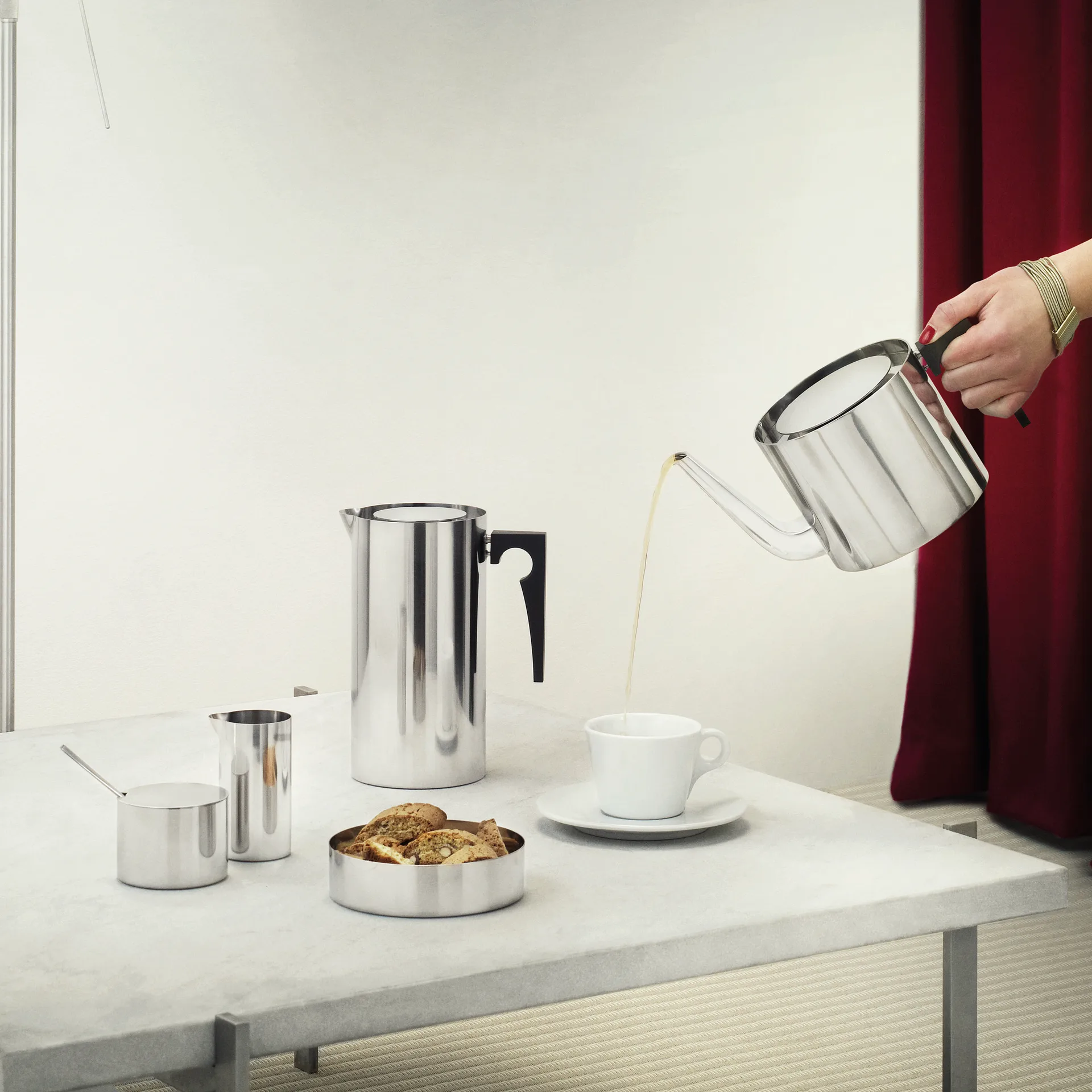 Sucrier AJ cylinda-line, acier inoxydable Stelton