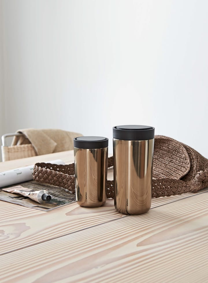 Tasse To Go Click 0,4 l, Dark gold Stelton