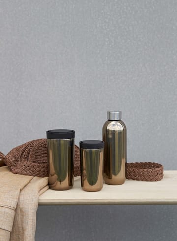 Tasse To Go Click 0,4 l - Dark gold - Stelton