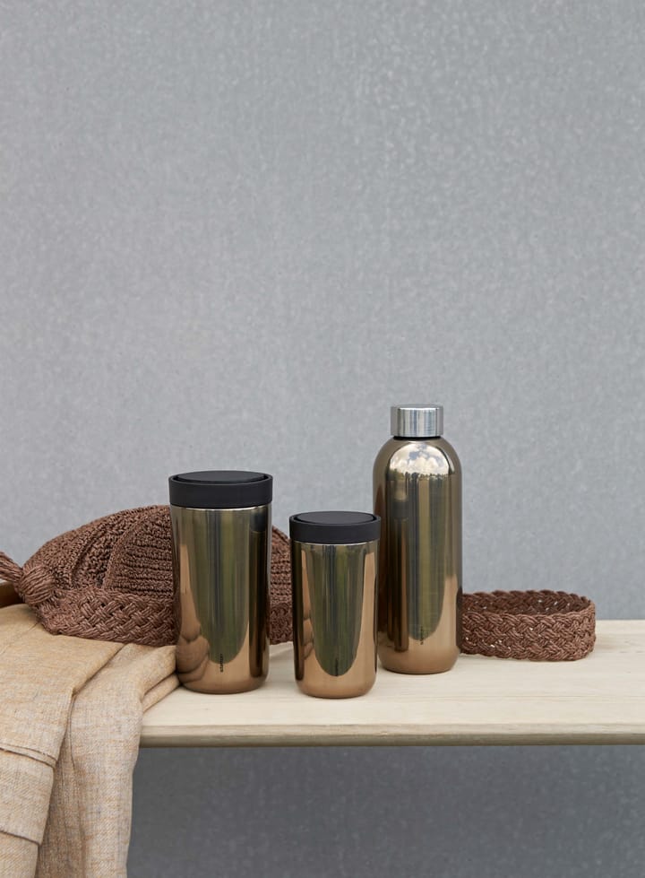 Tasse To Go Click 0,4 l, Dark gold Stelton