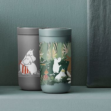 Tasse To Go Click Moomin 0,2 l, Soft light grey Stelton