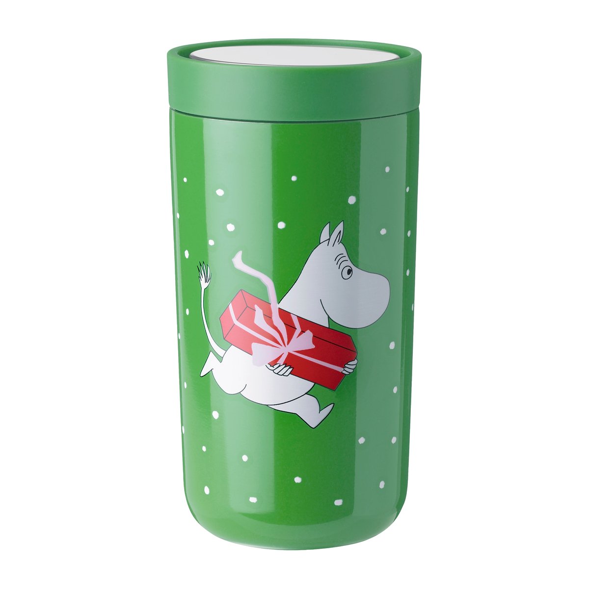 Stelton Tasse To Go Click Moomin 0,2 l Vert | Design Scandinave | Thermos & mugs de voyage | Vert