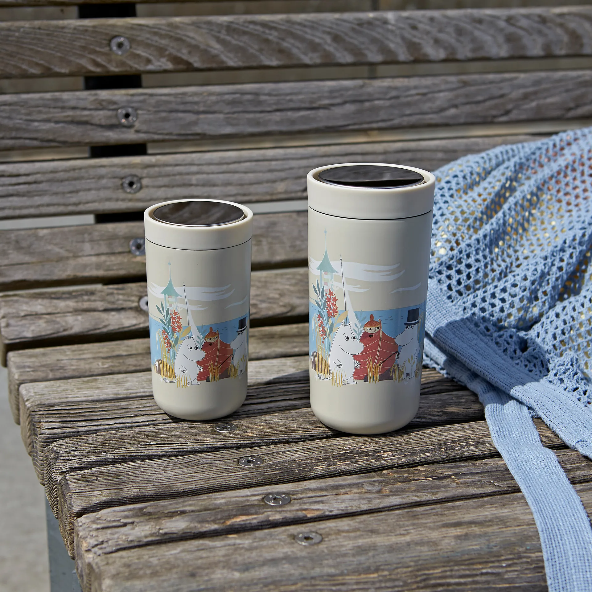 Tasse To Go Click Moomin 0,4 l, Soft sand Stelton