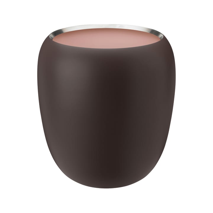 Vase Ora 20 cm - Dark powder-powder - Stelton