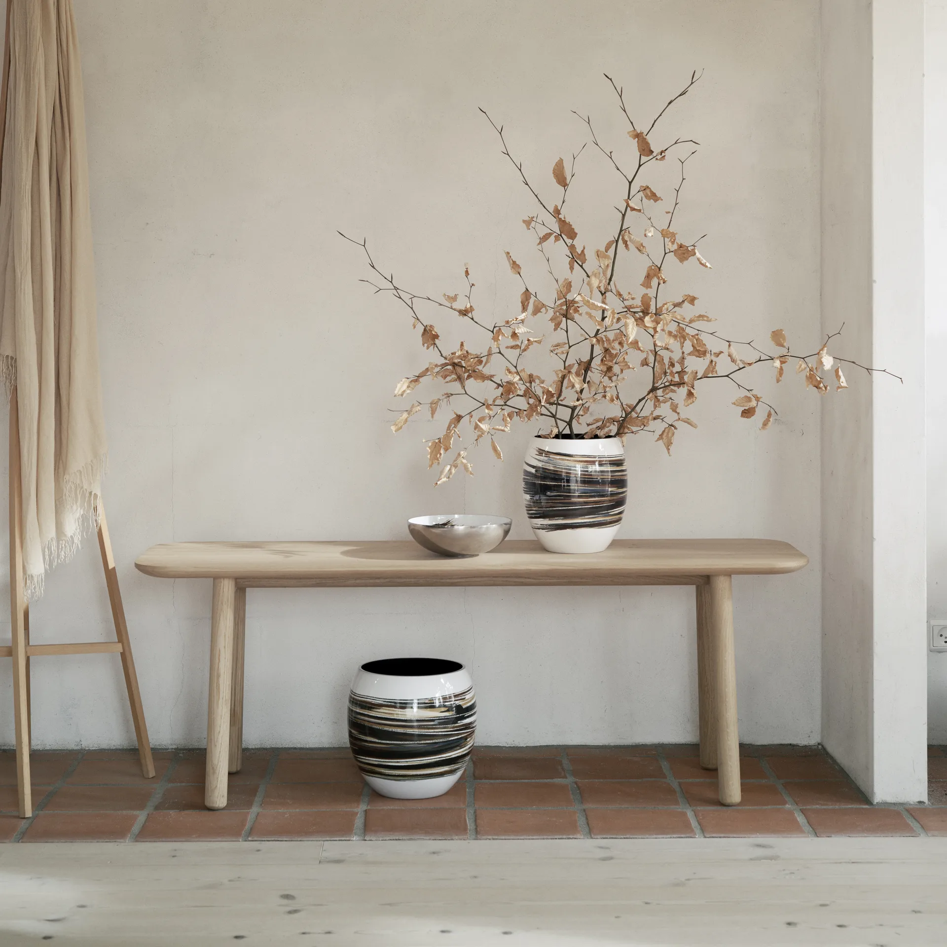 Vase Stockholm Lignum, Ø22,5 cm Stelton