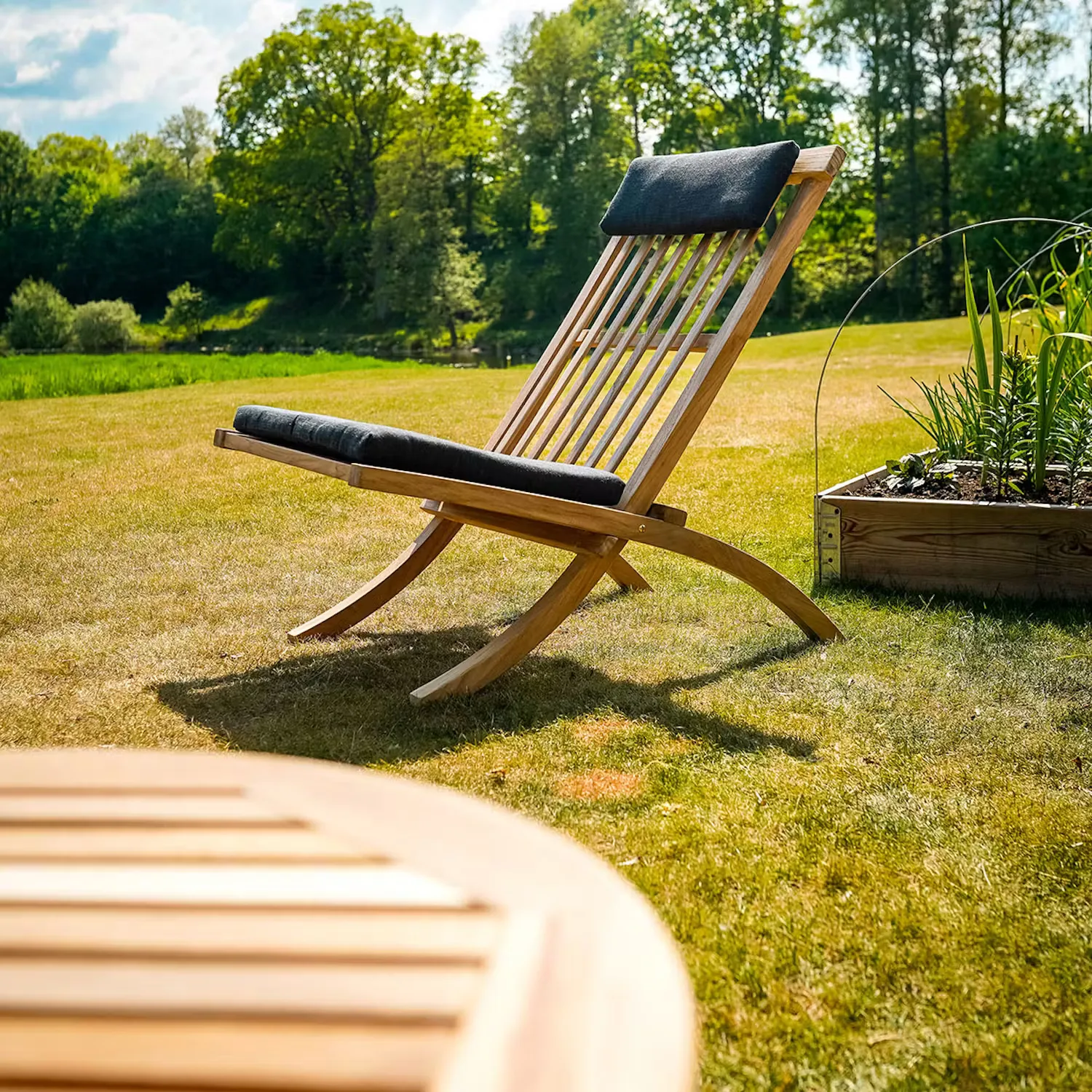 Chaise lounge Muskö, Teak Stockamöllan