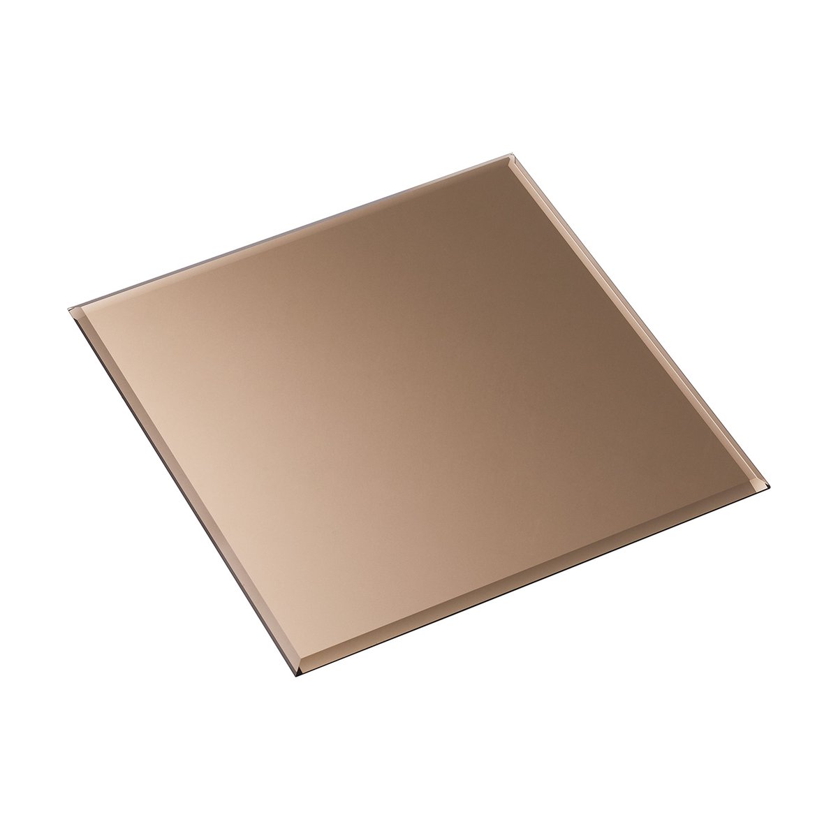 STOFF Base en verre Nagel square brown | Design Scandinave | Accessoires décoratifs | Marron