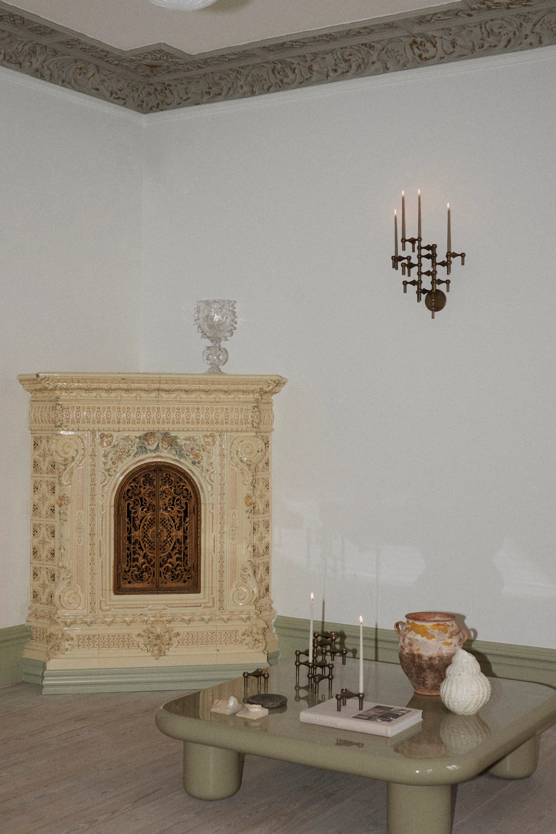 Bougeoir mural STOFF Nagel, Bronzed brass STOFF