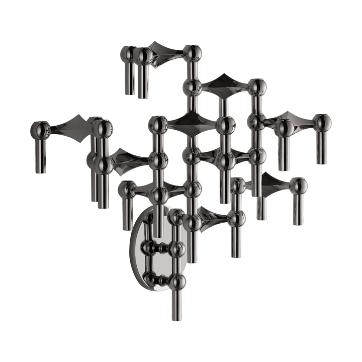 Bougeoir mural STOFF Nagel, Noir chrome STOFF