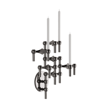 Bougeoir mural STOFF Nagel - Noir chrome - STOFF