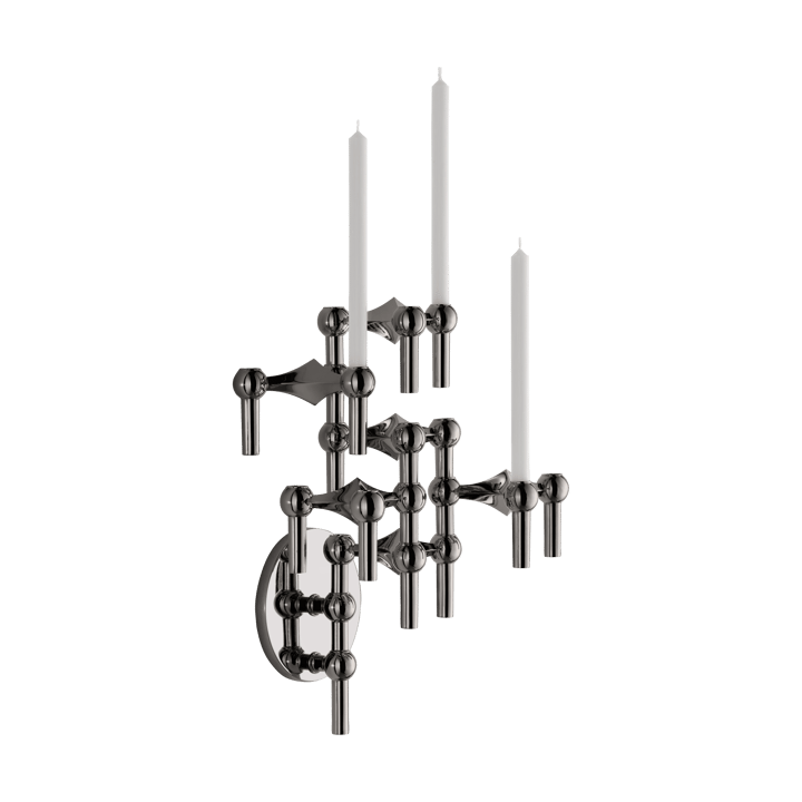 Bougeoir mural STOFF Nagel, Noir chrome STOFF