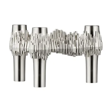 Bougeoir Quist STOFF - Chrome brossé - STOFF
